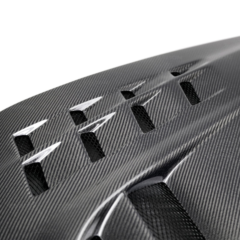 Seibon 03-07 Mitsubishi Evo 8 & 9 CW II Carbon Fiber Hood - Image 4