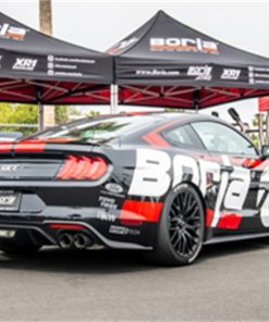 Alternative view of Borla 2018 Ford Mustang GT 5.0L AT/MT (w/o Valves) ATAK 3in Cat-Back Exhaust w/Carbon Fiber Tips
