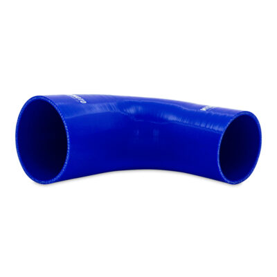 Alternative view of Mishimoto Silicone Reducer Coupler 90 Degree 3.5in to 4in - Blue