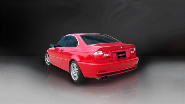 Alternative view of Corsa 01-06 BMW 325i/ci Convertible E46 Black Sport Axle-Back Exhaust