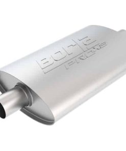 Alternative view of Borla Pro-XS 2inch, 2inch, 14inch x 9-1/2inch x 4inch Oval Cen/Cen w/o Notch Turbo Muffler