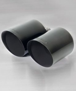 Remus 2012 Ford Focus ST 2.0L Ecoboost 115mm Angled Stamped Black Chrome Tail Pipe Set