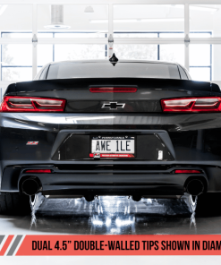 Alternative view of AWE Tuning 16-19 Chevrolet Camaro SS Axle-back Exhaust - Touring Edition (Diamond Black Tips)