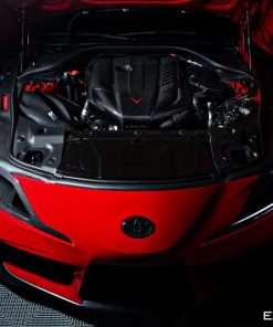 Alternative view of Eventuri Toyota A90 Supra Black Carbon Headlamp Duct