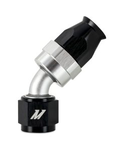Mishimoto Aluminum PTFE -4AN 45 Degree Fitting Black