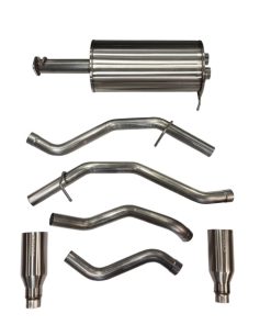 Corsa 2019 Ram 1500 5.7L Crew Cab w/ 57in or 76in Bed Cat-Back Dual Rr Exit 5in Satin Polished Tips