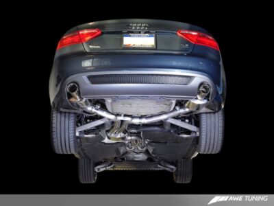 AWE Tuning Audi B8 A5 3.2L Touring Edition Exhaust System - Dual 3.5in Diamond Black Tips