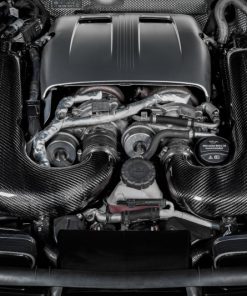 Alternative view of Eventuri Mercedes GLC63S Black Carbon Intake