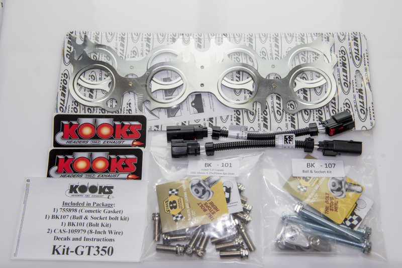 Kooks 2015+ Ford Mustang GT350 5.2L Complete Competition Exhaust (Headers/Catted X-Pipe/Axle Back) - Image 9