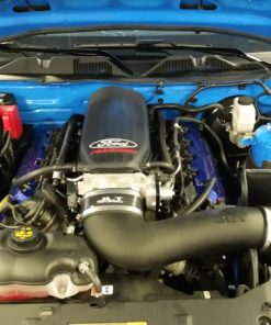 JLT 11-14 Ford Mustang GT (w/Cobra Jet Intake Manifold) Black Text CAI Kit w/Red Filter - Tune Req