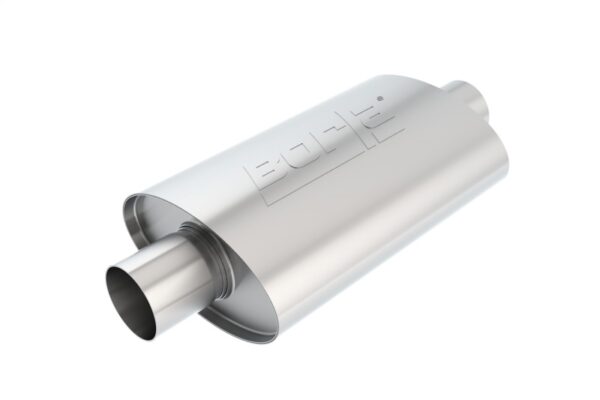 Alternative view of Borla XR-1 Racing Sportsman 2 1/2 inch Outlet / 2 1/2 inch Inlet 12in Case Oval Muffler