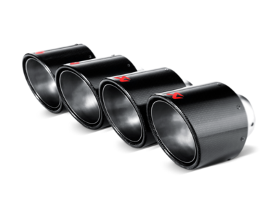 Alternative view of Akrapovic 06-13 Chevrolet Corvette ZO6/ZR1 (C6) Tail Pipe Set (Carbon 125 mm)