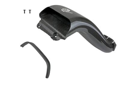 Alternative view of aFe Quantum Cold Air Intake System Scoop 18-20 Ford F150 EcoBoost V6-3.5L/2.7L - Carbon Fiber