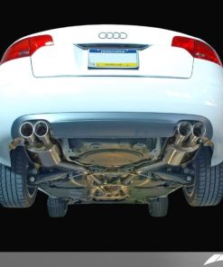 Alternative view of AWE Tuning Audi B7 A4 3.2L Touring Edition Quad Tip Exhaust - Diamond Black Tips