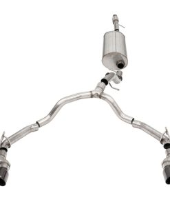 Corsa 21-22 Tahoe/GMC Yukon 4DR 5.3L 4WD Dual Rear 3in - 2.75in Sport Cat-Back DW 4in BLK Tips