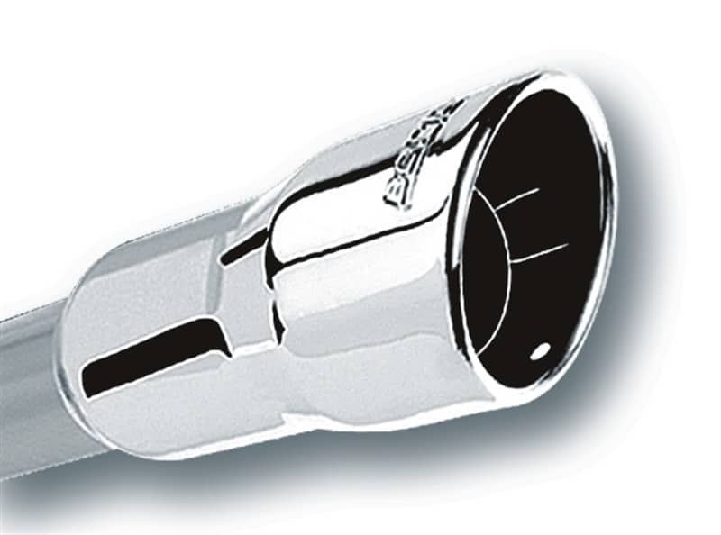 Borla 3in Inlet 4.25in Round Rolled Angle Cut x 4in Long Universal Exhaust Tips - Image 2