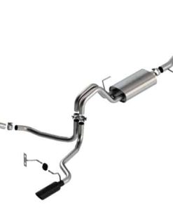 Alternative view of Borla F-150 2021 3.3L CC SB EC STB XL/XLT/Lariat/KR/Plnm/LTD 3/2.25 SRE Cat-Back ATAK Black CHR Tips