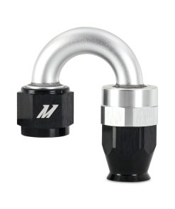 Mishimoto Aluminum PTFE -4AN 180 Degree Fitting Black