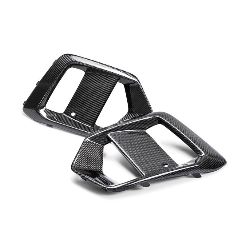 Seibon 16-18 Ford Focus RS Carbon Fiber Fog Light Surrounds - Image 10