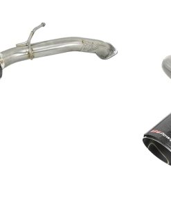 aFe POWER Takeda 2.5in 304 SS Axle-Back Exhaust w/ Carbon Fiber Tips 17-19 Infiniti Q60 V6-3.0L (tt)