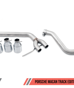 AWE Tuning Porsche Macan Track Edition Exhaust System - Chrome Silver 102mm Tips