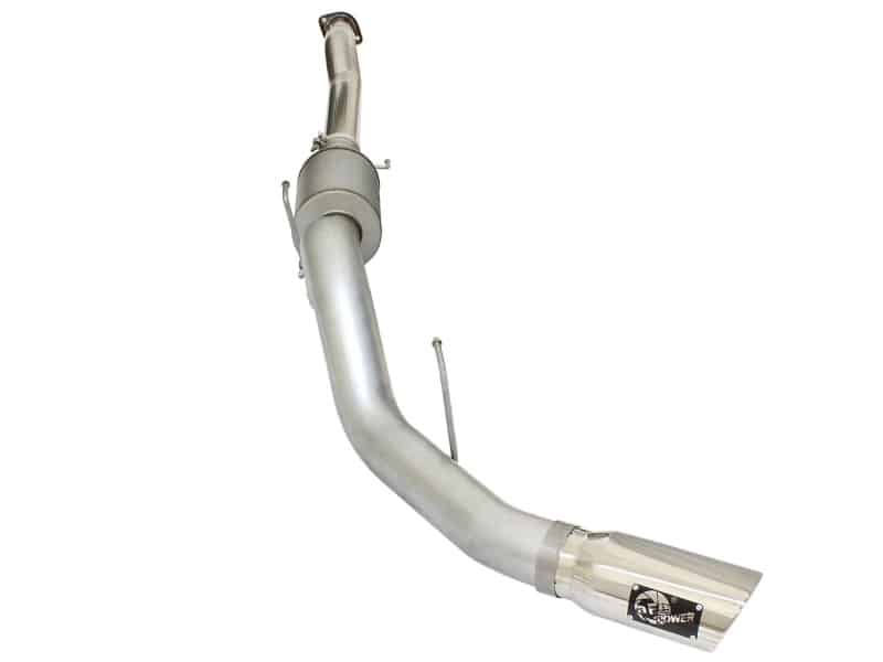 aFe Atlas Exhausts 4in Cat-Back Aluminized Steel Exhaust 2015 Ford F-150 V6 3.5L (tt) Polished Tip - Image 4