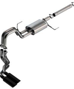 Borla 21-22 Ford F-150 Powerboost 3.5L V6 2WD & 4WD 4DR 3in, 2.25in S-TYPE Black Chrome Tips