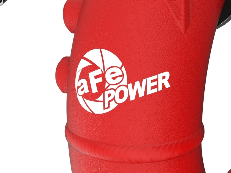 aFe 2022 Toyota Land Cruiser (J300) V6-3.5L (tt) BladeRunner 2.5in Aluminum Hot Charge Pipe - Red - Image 3