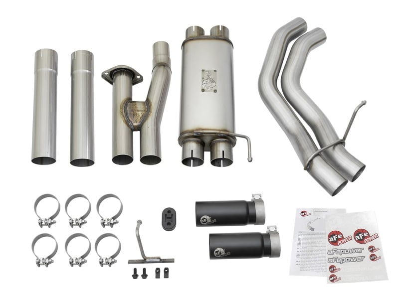 aFe POWER Rebel Series 3in 409 SS Cat Back Exhaust w/ Black Tips 17 Ford F-150 Raptor V6-3.5L - Image 5