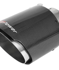 Alternative view of aFe POWER Takeda 2021 Toyota Supra 2.0L (t) 2.5in-3in 304 SS CB Exhaust w/ Carbon Tips