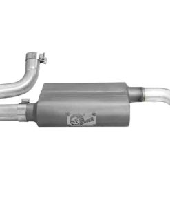 Alternative view of aFe Scorpion 2-1/2in Alum Steel Axle-Back Exhaust w/Polished Tip 07-18 Jeep Wrangler JK V6-3.6/3.8L