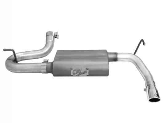 Alternative view of aFe Scorpion 2-1/2in Alum Steel Axle-Back Exhaust w/Polished Tip 07-18 Jeep Wrangler JK V6-3.6/3.8L