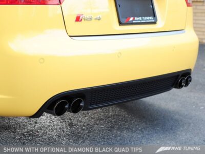 Alternative view of AWE Tuning Audi B7 RS4 Track Edition Exhaust - Diamond Black Tips