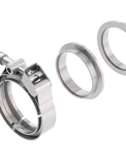Borla Universal 2.25in Stainless Steel 3pc V-Band Clamp w/ Male and Female Flanges