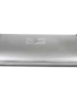 Alternative view of aFe Scorpion Replacement Alum Steel Muffler Double Layer 2-1/2in In/Out Center/Offset 18inL x9inW