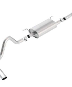 Alternative view of Borla 2016 Toyota Tacoma 3.5L V6 Auto 4DR CC SB S-Type 2.5in Single Left Rear Exit 4in Tip Exhaust