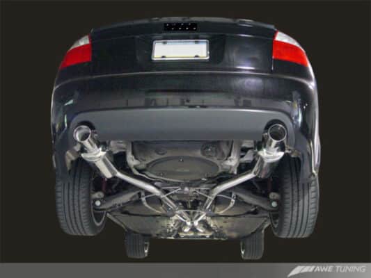 Alternative view of AWE Tuning Audi B6 A4 3.0L Touring Edition Exhaust - Polished Silver Tips