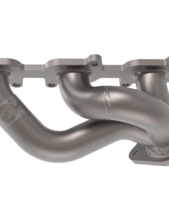 Alternative view of aFe Twisted Steel Shorty Header 11-17 Ford Mustang V6-3.7L - Titanium Coat Finish