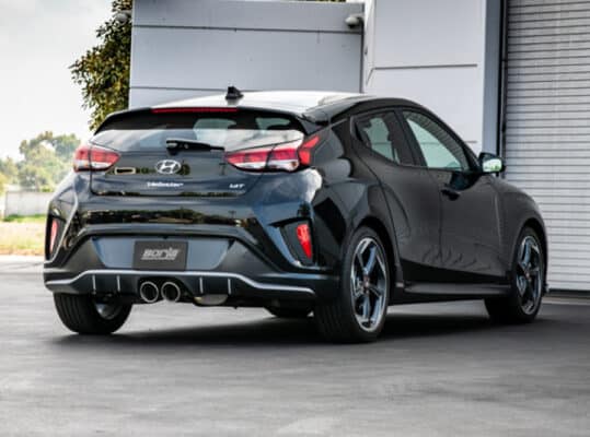 Alternative view of Borla 2019 Hyundai Veloster 1.6L FWD S-Type Exhaust (Rear Section Only)