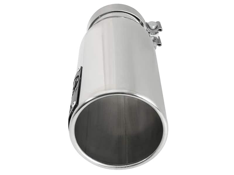 aFe SATURN 4S 4in SS Intercooled Exhaust Tip - Polished 4in In x 5in Out x 12in L Bolt-On - Image 3