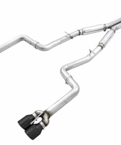 AWE Tuning 2015+ Dodge Challenger 6.4L/6.2L SC Track Edition Exhaust - Quad Diamond Black Tips