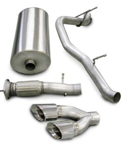 Alternative view of Corsa 07-10 Cadillac Escalade 6.2L V8 Polished Sport Cat-Back Exhaust