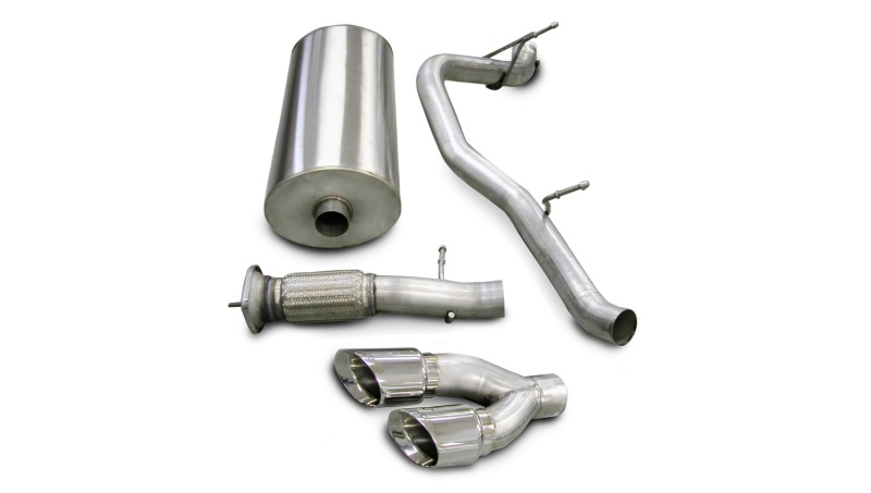 Corsa 07-10 Cadillac Escalade 6.2L V8 Polished Sport Cat-Back Exhaust - Image 2