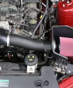JLT 05-09 Ford Mustang V6 Series 2 Black Textured Cold Air Intake Kit w/Red Filter - Tune Req