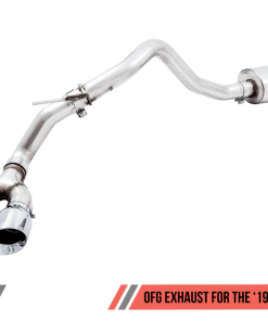 AWE Tuning 2019+ Ford Ranger 0FG Performance Exhaust System w/Chrome Silver Tips & Bash Guard