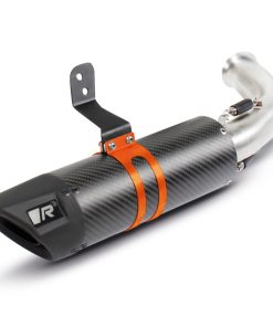 Remus 2020+ KTM 390 Adventure (Euro 4) Sport Flow Carbon Slip On w/Orange Clamp