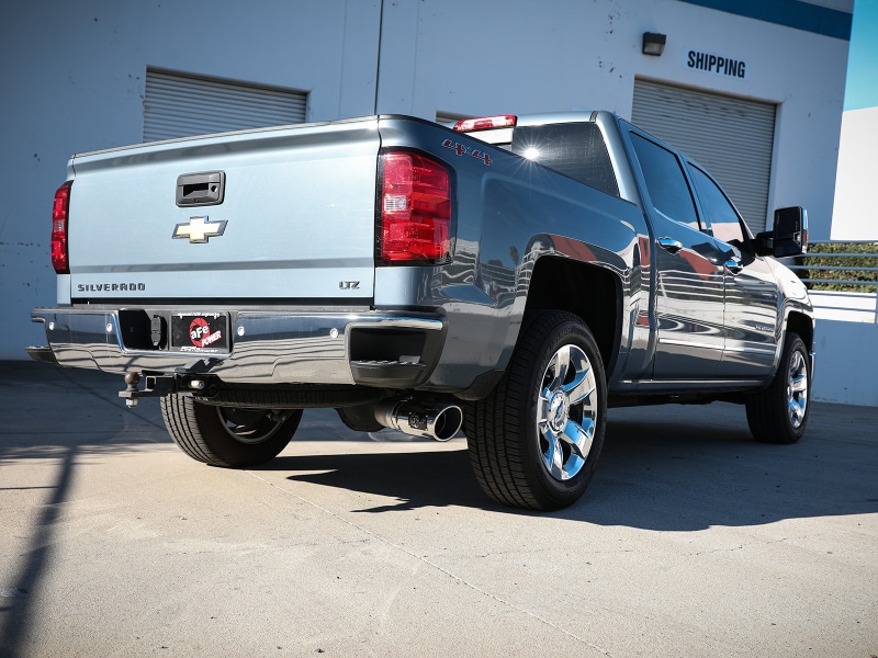 aFe Apollo GT Series 4in 409SS Cat Back Exh System Polished Tip 14-18GM Silverado 1500 V8-6.2L - Image 2