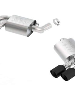 Borla 16-18 Chevy Camaro V8 SS AT/MT ATAK Rear Section Exhaust w/o Dual Mode Valves Ceramic Black