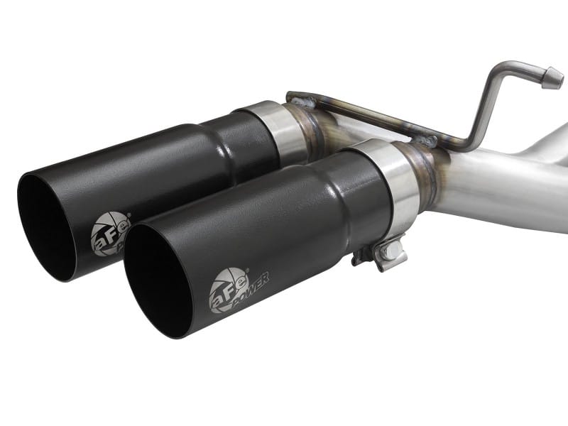 aFe Rebel 3in 409 SS Cat-Back Exhaust 2021 Ford F-150 V6 2.7L/3.5L (tt)/V8 5.0L w/ Black Tips - Image 4