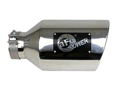Alternative view of aFe Power MACH Force-Xp 304 Stainless Steel Clamp-on Exhaust Tip - Polished